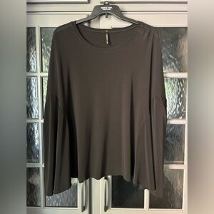 I.C. By Connie K Black Jersey Women's Swing Top/Tunic